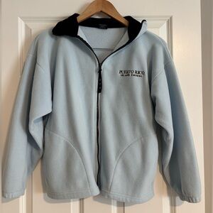 Light Blue Fleece Jacket - Puerto Rico